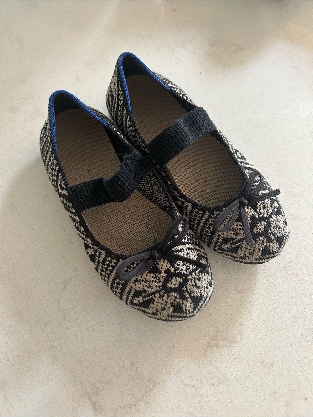 Rothy’s Knit Ballet Flats with Mary Jane Strap